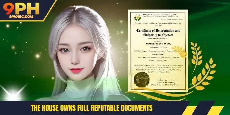 The house owns full reputable documents