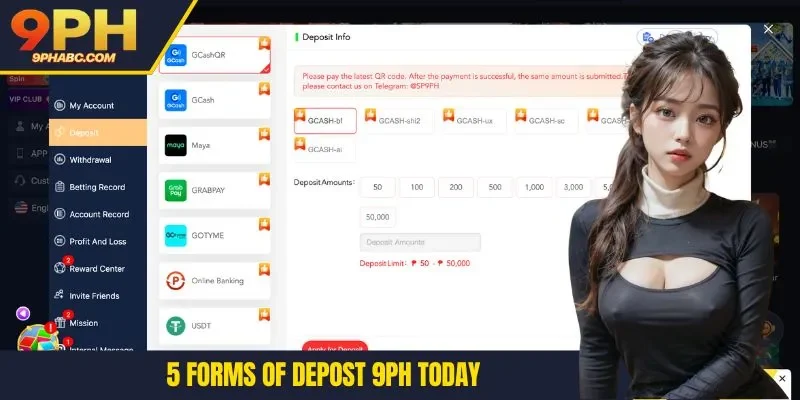 5 forms of deposit 9PH today
